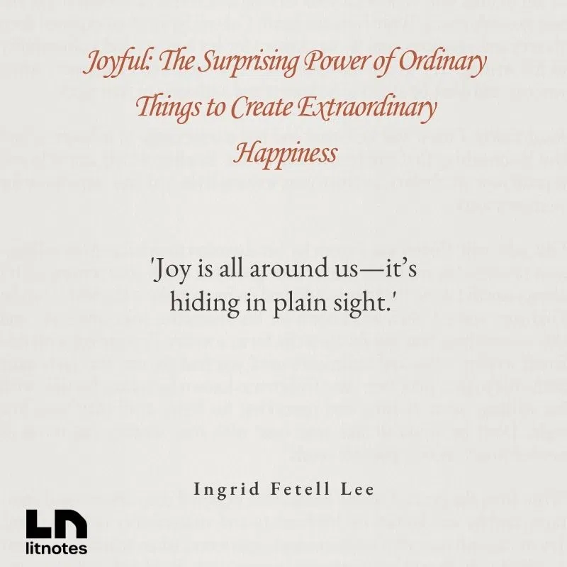  'Joy is all around us—it’s hiding in plain sight.'
 'Design can be a powerful tool in creating happiness.'
 'The more joy we feel, the more likely we are to share it with others.'
 'Color, light, and symmetry are not superficial—they are essential to joy.'
 'Small things can have a surprisingly large emotional impact.'