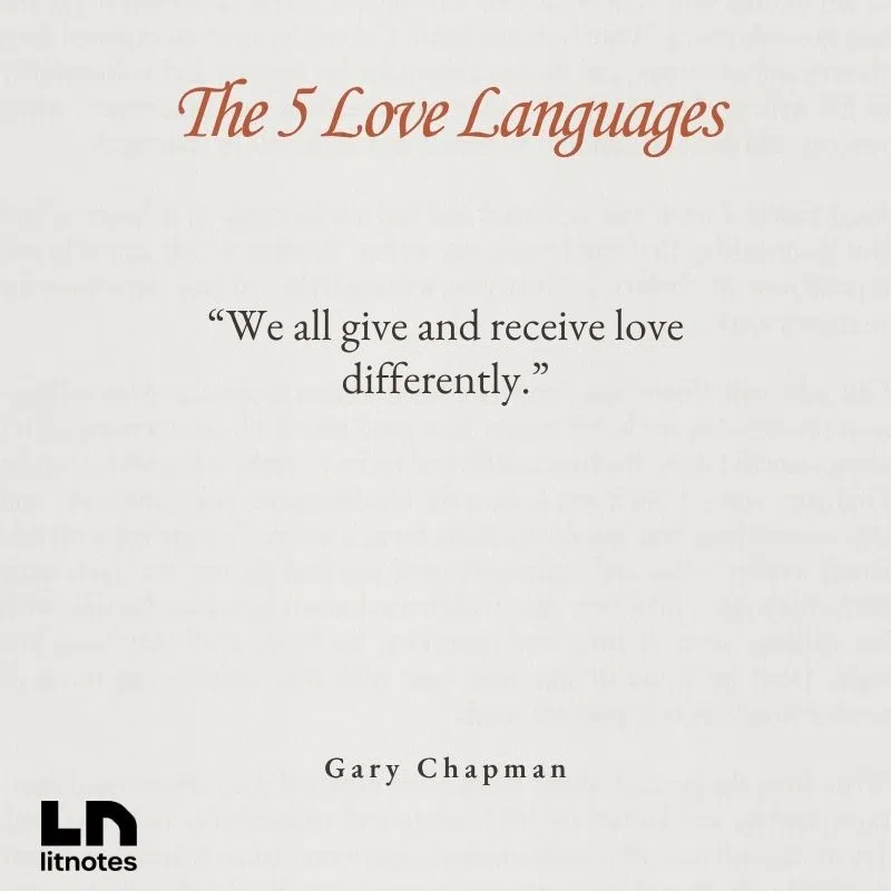  “We all give and receive love differently.”
 “Speaking your partner’s love language is key to connection.”
 “Love is a choice you make every day.”
 “Small acts, done consistently, matter more than grand gestures.”
 “Understanding creates intimacy.”