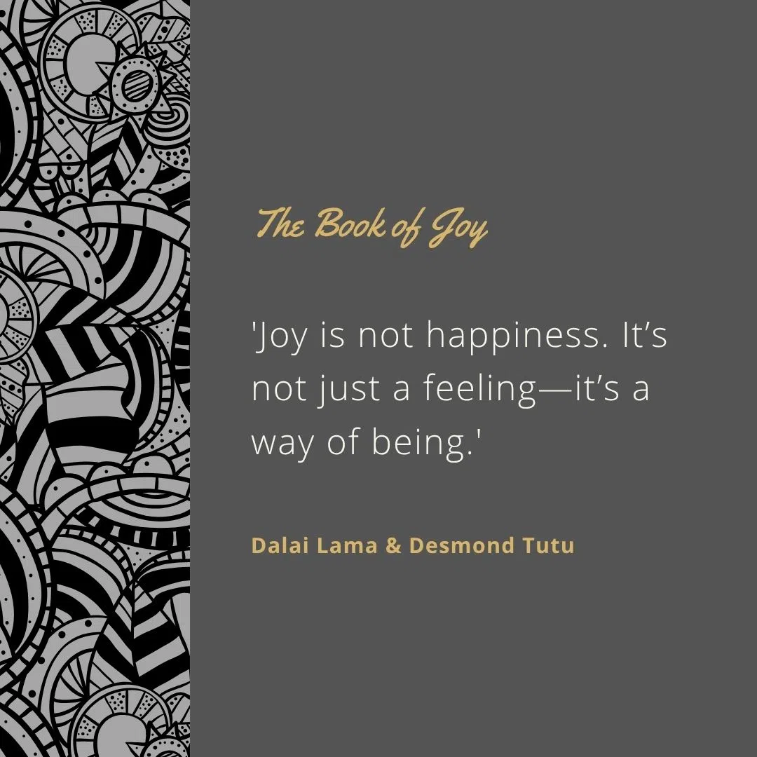  'Joy is not happiness. It’s not just a feeling—it’s a way of being.'
 'Gratitude is the foundation of joy.'
 'The more we heal our own pain, the more we can bring joy to others.'
 'Compassion is a source of lasting happiness.'
 'Even in the darkest moments, we can choose to find light.'