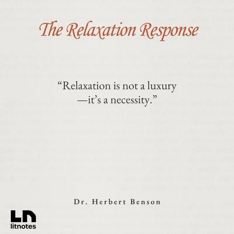  “Relaxation is not a luxury—it’s a necessity.”
 “You can train your body to relax like you train a muscle.”
 “The opposite of stress is the relaxation response.”
 “Breathing and repetition are powerful tools for calm.”
 “Peace begins in the body before it reaches the mind.”