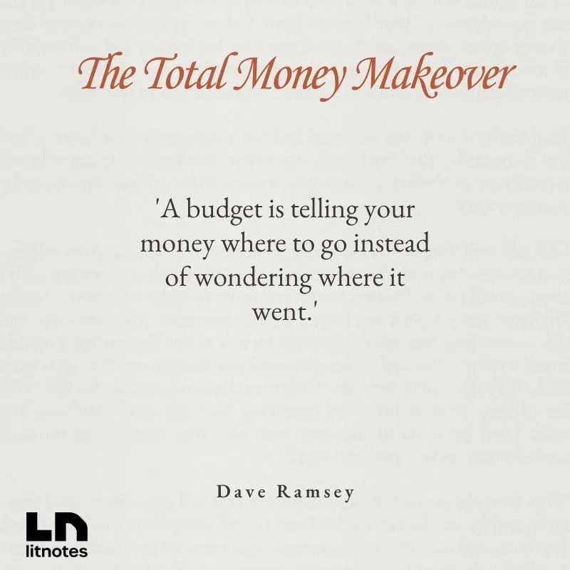  'A budget is telling your money where to go instead of wondering where it went.'
 'You must gain control over your money or the lack of it will forever control you.'
 'Debt is dumb. Cash is king.'
 'Act your wage.'
 'Winning at money is 80% behavior and 20% head knowledge.'